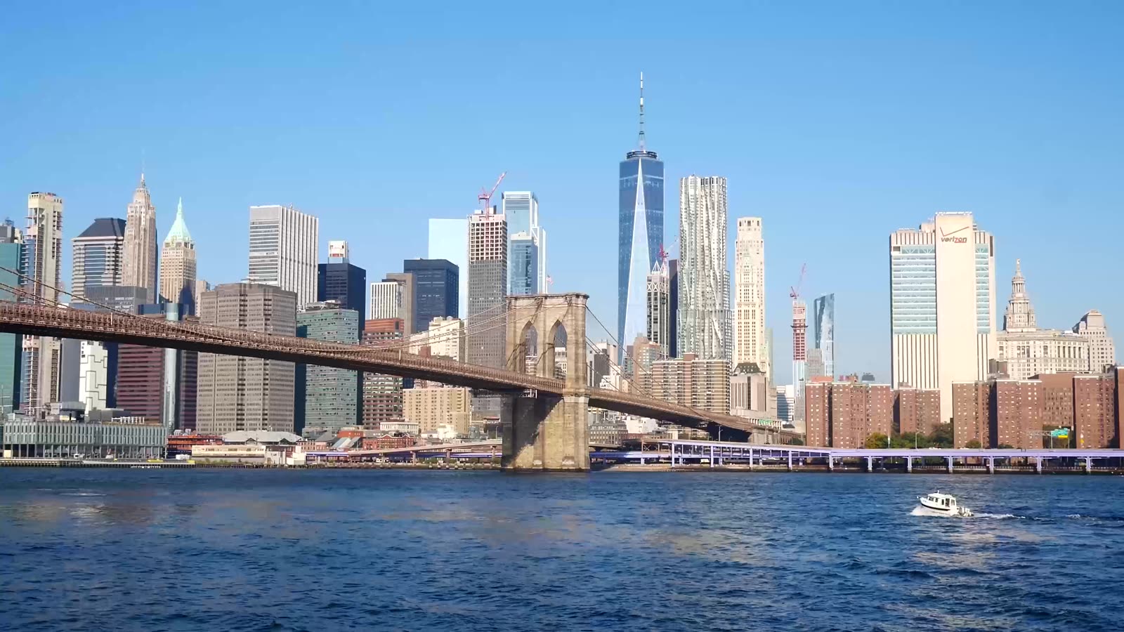 New York City at dusk
